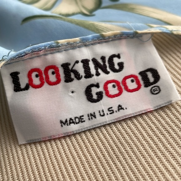 Sleeveless Tropical print sundress with tie waist/M - Picture 6 of 6